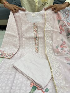 Nuevo Conjunto de Salwar Kameez de Diseñador a la Moda para Mujer, Manga Larga, Hermoso Georgette, Estilo Indio-Pakistaní, Ideal para Fiestas y Festivales de Verano - Product Image 2