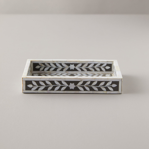 Bandeja DE SERVICIO DE MADERA personalizable, Material de hueso de resina, incrustaciones de perlas madre para uso sostenible, restaurantes, hoteles - Product Image 5