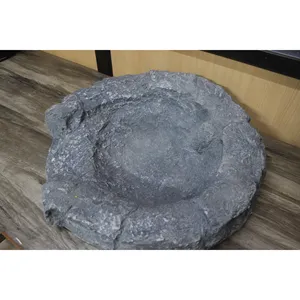 KNT Wholesale Fiber Beautiful Garden Pond waterfall Sandstone Real Looking Light Weight FRP stone finish used for lotus or fish