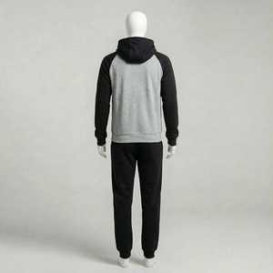Chándal casual de fabricantes con bordado personalizado, efecto desgastado por el sol, cremallera, pedrería, estilo urbano, corte regular acampanado y de tejido grueso - Product Image 2