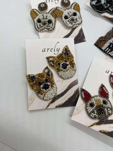 ต่างหูกีฬาเบสบอลทำด้วยมือลูกปัดเม็ดแฟนซีปักท้ายรถเครื่องประดับวันเกมแฟชั่น - Product Image 5