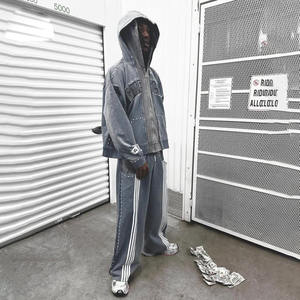 Ensemble de survêtement unisexe de haute qualité pour hommes et femmes, vêtements de sport pour la salle de sport, survêtement unisexe personnalisé, veste et pantalon de sport - Product Image 2