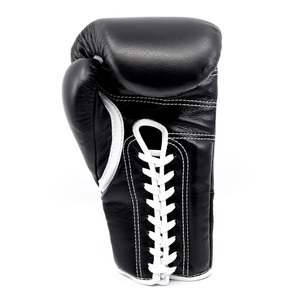 Equipo de boxeo, guantes de entrenamiento de alta calidad para niños, guantes de boxeo de cuero con cordones y guantes de boxeo granate con cordones - Product Image 5