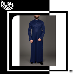 เสื้อผ้ามุสลิมแบบดั้งเดิมของผู้ชายเสื้อแจ็กเกตลายพื้นพื้นสูงต่ำสำหรับผู้ใหญ่ผ้าระบายอากาศได้ดีได้รับการรับรองจากผู้ส่งออก - Product Image 5