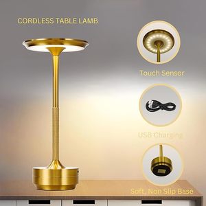 Levin Xách Tay Không Dây LED Bảng Đèn 5W USB Có Thể Sạc Lại Vàng Nhôm Acrylic 360 Shadowless Chiếu Sáng Thay Đổi Độ Sáng 3 Hiện Đại E26 - Product Image 2