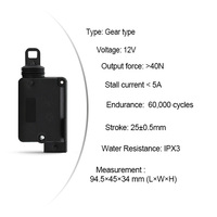 Actionneur de serrure de porte de voiture Promata Renault, remplacement, plastique ABS, étanche IP67, DC 12V, alarme antivol