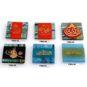 Aimant de réfrigérateur en verre de 5x5 cm Evil Eyes Unique et élégant - Product Image 2