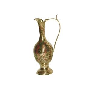 Aaftaba en laiton de haute qualité avec belle gravure or et peinture rouge fini décoration de la maison Aaftaba - Product Image 5