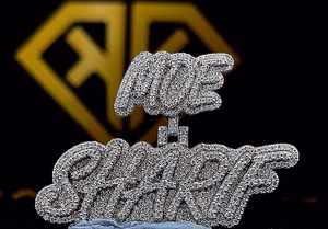 Custom Letter Hip Hop Pendant, Custom Your Letter, Men's Hip Hop <b>Number</b> Pendant, Moissanite Pendant, Ice Out Hip Hop Jewelry - Product Image 6