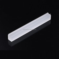 Diffuseur de lumière LED en PMMA acrylique, bande de lumière opale extrudée, couvercle en plastique extrudé pour boîtier LED, prix d'usine