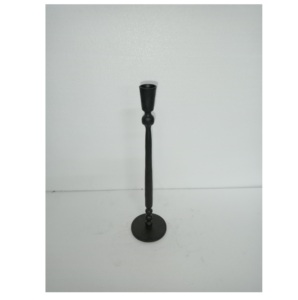 Metal Candle Holder <b>Black</b> Color Nordic Design Christmas Home Decor Handmade Eco-Friendly Durable with Ambient Charm - Product Image 1