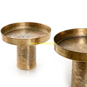 Juego de 2 soportes de exhibición de postres de Metal modernos con Base de rejilla Hexagonal para pasteles, pasteles, decoración del banquete de boda - Product Image 4