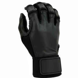 Gants de frappe de baseball en cuir durable avec paume souple et sangle de poignet sécurisée pour une performance d'entraînement confortable - Product Image 4