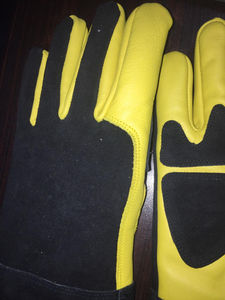 Gants de gril de travail de soudure résistants au feu à la chaleur cheminée gants de soudage en cuir Mig Tig gants de travail Service OEM personnalisé - Product Image 3