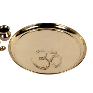 Nouveau design moderne de forme ronde en métal en laiton Pooja Thali vente en gros Pooja Pital Aarti Thali pour Pooja cérémonie au prix le plus bas - Product Image 5