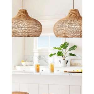 Abat-jour en laiton et rotin marocain fait main, éclairage décoratif, fournisseur en gros USA Etsy eBay Shopify, livraison directe - Product Image 1