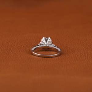 IGI Certified 2.0 CT Lab Grown Diamond Engagement Ring 10KT Solid Gold Pave Setting Perfect <b>Birthday</b> Gift <b>for</b> <b>Her</b> Fine Rings - Product Image 3