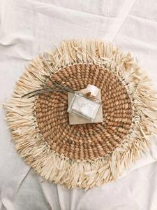 Napperon en jacinthe d'eau avec glands Produits écologiques Fabriqué au Vietnam Décoration de table Napperon tissé Vente en gros - Product Image 5