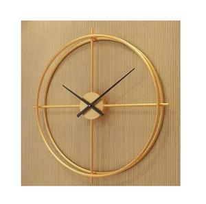 Relojes de pared indios de nuevo estilo para oficina y hogar, decoración de pared del vestíbulo, Metal rústico, artes de pared de hierro, Relojes originales de sincronización Nórdica - Product Image 6