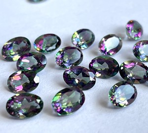 Topacio Místico Natural de 6x8 mm, Ovalado, Facetado, Excelente Calidad - Topacio Místico Superior, Ovalado, Facetado - Product Image 4