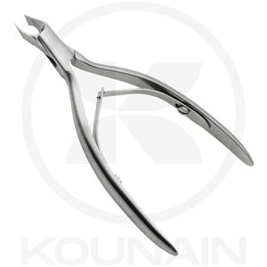 Pinzas para cutículas de acero inoxidable profesional KOUNAIN, herramienta precisa y afilada duradera para eliminar la piel muerta, manicura y pedicura de los dedos de los pies - Product Image 1