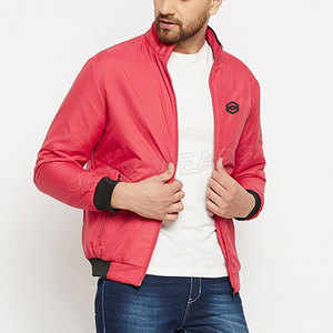 Chaqueta Bomber de Invierno Unisex de Tallas Grandes, Estilo Varsity, con Cuello Alto, Cierre Frontal con Cremallera Personalizada, Estilo Urbano, en Satén - Product Image 4