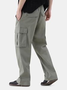 Pantalons cargo personnalisés en nylon léger imperméable de style streetwear hip-hop en gros pour hommes, pantalons amples et décontractés, pantalons longs - Product Image 2
