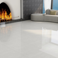 Carrelage mural et de sol en céramique vitrifiée polie 800x800mm, antidérapant, isolant thermique, imitation brique, design moderne pour centres commerciaux, halls et salles à manger