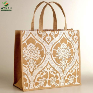 Sacs de courses grands en jute et coton avec options personnalisables pour les marchés et les centres commerciaux - Product Image 5