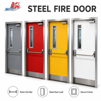 Porte en acier ignifugée avec âme résistante au feu et quincaillerie durable pour les applications de sécurité dans les hôpitaux, usines et entrepôts