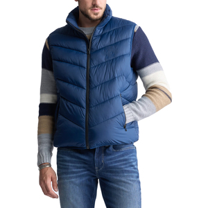 Los últimos hombres deportes al aire libre lona Stand Collar burbuja chaleco sin mangas precio al por mayor - Product Image 1