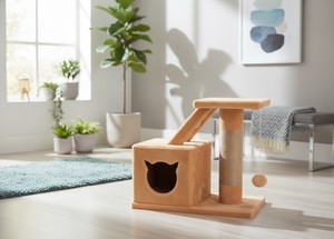 เสาข่วนเล็บคุณภาพสูง Amistar Sand Ark สำหรับแมวทุกสายพันธุ์และทุกขนาด - Product Image 3