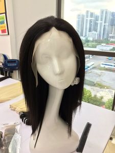 Hot Trend Vietnam Remy Pelucas de cabello Frente de encaje recto negro natural para mujeres negras - Product Image 4