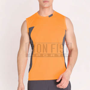 เสื้อกล้ามออกกำลังกายผู้ชายแบบสบายๆ ระบายอากาศได้ดี ซับเหงื่อ ผลิตจากผ้าสแปนเด็กซ์/โพลีเอสเตอร์ น้ำหนัก 180 กรัม เหมาะสำหรับกิจกรรมกลางแจ้ง ขายส่ง - Product Image 1