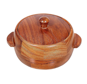 Casserole en bois Pot de table Cuisine Hot Pot Utilisation de réchauffement des aliments en gros Cuisine de table Pots de réchauffement des aliments - Product Image 1