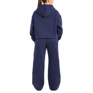 Pantalones Deportivos Anchos de Gran Tamaño para Mujer, Pantalones Deportivos de Algodón y Felpa, Logotipo Personalizado, Lisos, Corte Recto - Product Image 5