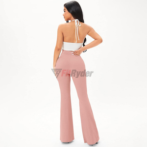 Último diseño personalizado de alta calidad pantalones acampanados ropa Slim Fit pantalones para la venta OEM mujeres pantalones al por mayor tasa transpirable - Product Image 2