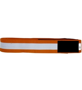 100% coton Jiu Jitsu BJJ Karte ceintures Oranage 5 cm de large disponible pour enfants et adultes ceintures en tissu Type de produit - Product Image 2