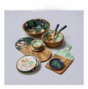 Creative Design Wooden Serving <b>tray</b> With Metal handle Rustic Wooden <b>Storage</b> <b>Tray</b> For Dinnerware Kitchenware At Best price - Product Image 5