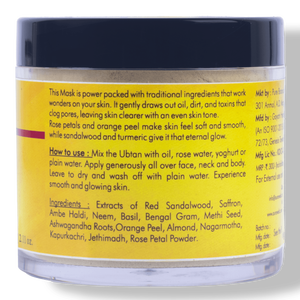Masque exfoliant rituel à base de curcuma Auravedic pour tous types de peaux 60g - Product Image 3