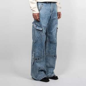 กางเกงคาร์โก้เอวสูงสำหรับผู้ชายแบบทึบปรับแต่งได้พิมพ์ลายด้านหน้าแบบเปิดประทุนสไตล์หลวมดีที่สุดในฤดูร้อน - Product Image 3