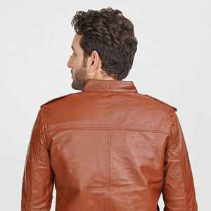 Custom Design <b>Jacket</b> New Style With Collar Wool Leather Wholesale Letterman Leather <b>Jacket</b> For Men - Product Image 4