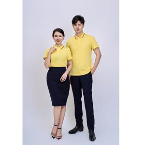 เสื้อเชิ้ตผู้ชายแขนสั้นผ้าถัก TC 60% ผ้าฝ้าย 40% โพลีเอสเตอร์ ผลิตในเวียดนาม รีดง่าย ไม่ยับ ติดกระดุมด้านบน สไตล์ลำลอง รับผลิตแบบ OEM - Product Image 6