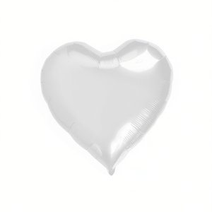 Palloncini in lamina a forma di cuore bianchi da 18 pollici, confezione da 12 pezzi - Product Image 2