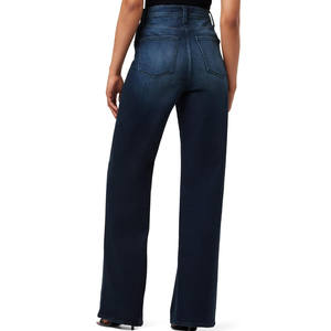 Pantalon en jean skinny à coupe bootcut respirant pour femmes, logo et design personnalisés, motif uni pour femmes - Product Image 5