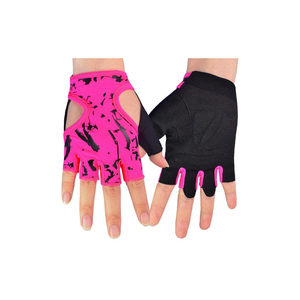 Gants de musculation rembourrés à forte adhérence sangles de poignet en maille respirante pour l'entraînement de fitness d'exercice de musculation - Product Image 1