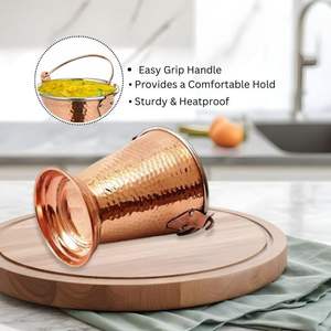 2025 vendeur de haute qualité classique en acier inoxydable cuivre martelé plaqué seau de service pour la maison hôtel Restaurant en métal - Product Image 2