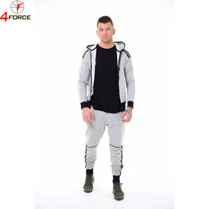 Ensemble de survêtement de sport pour homme en coton 100% avec fermeture éclair, 350GSM, sweat-shirt à capuche, jogging, OEM, étiquette privée, fabricant personnalisé - Product Image 5