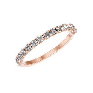 2025 à la mode classique élégant luxe usine personnalisé 14k or massif IGI certifié laboratoire cultivé diamant empilable éternité bague femmes - Product Image 5