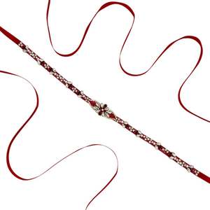 Ceinture de robe de mariée Bridella BS09R ajustable en vin avec des embellissements en strass et en perles pour les mariées - Product Image 6